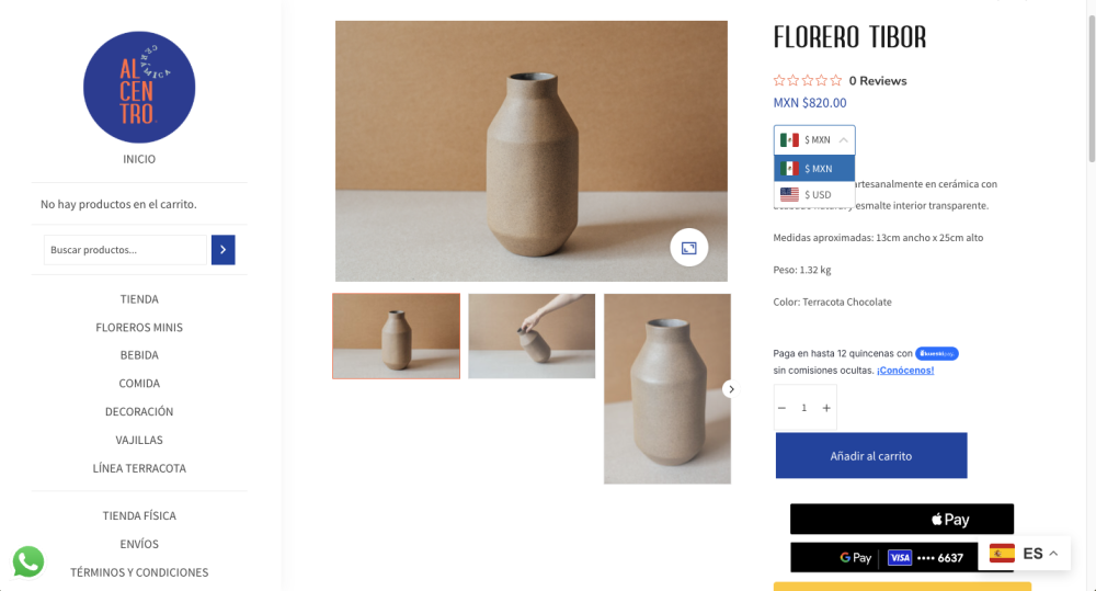 Diseño web e commerce ACC